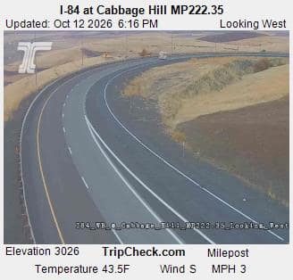 I-84 at Cabbage Hill MP222.35