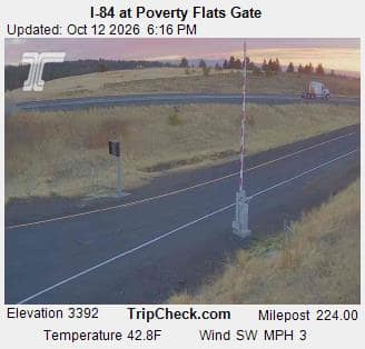 I-84 at Poverty Flats Gate