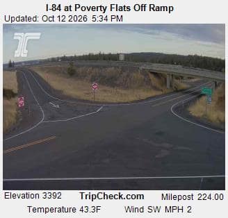 I-84 at Poverty Flats Off Ramp