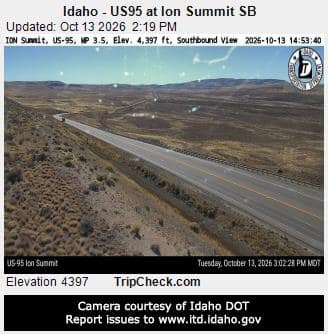 Idaho - US95 at Ion Summit SB