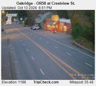 Oakridge - OR58 at Crestview St.