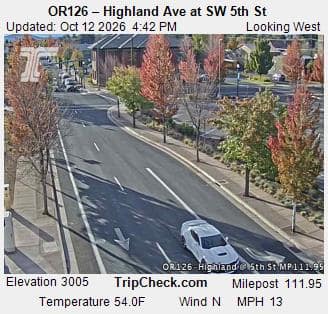 OR126 – Highland Ave at SW 5th St