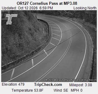 OR127 Cornelius Pass at MP3.08