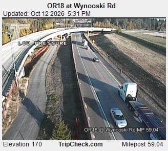 OR18 at Wynooski Rd