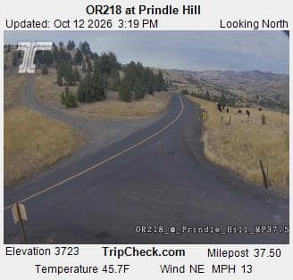 OR218 at Prindle Hill