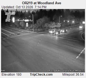 OR219 at Woodland Ave