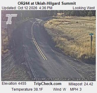 OR244 at Ukiah-Hilgard Summit