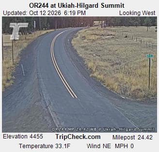 OR244 at Ukiah-Hilgard Summit