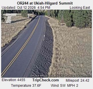 OR244 at Ukiah-Hilgard Summit