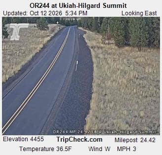 OR244 at Ukiah-Hilgard Summit