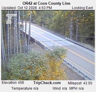 OR42 at Coos County Line