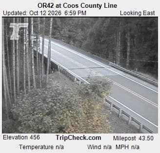 OR42 at Coos County Line