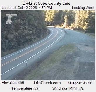 OR42 at Coos County Line
