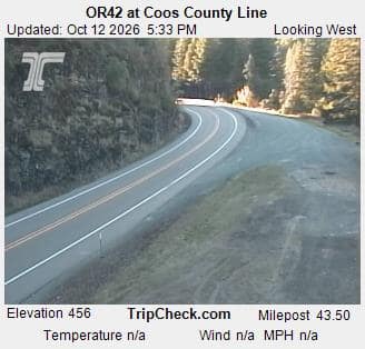 OR42 at Coos County Line