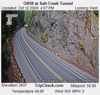 OR58 at Salt Creek Tunnel
