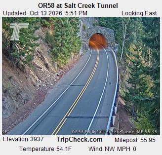 OR58 at Salt Creek Tunnel