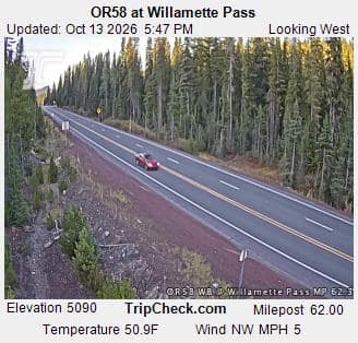 OR58 at Willamette Pass
