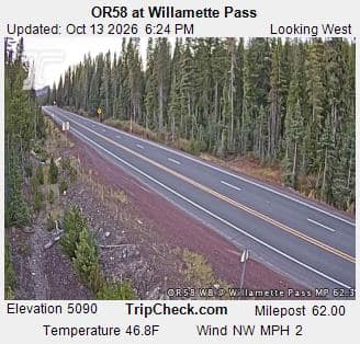 OR58 at Willamette Pass