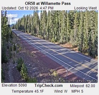OR58 at Willamette Pass