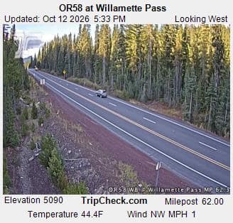 OR58 at Willamette Pass