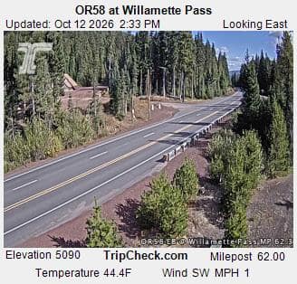 OR58 at Willamette Pass