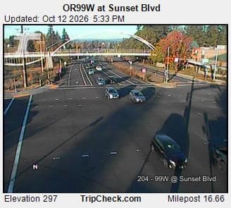 OR99W at Sunset Blvd