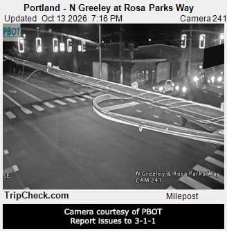Portland - N Greeley at Rosa Parks Way