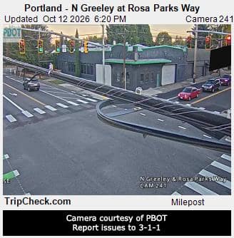 Portland - N Greeley at Rosa Parks Way