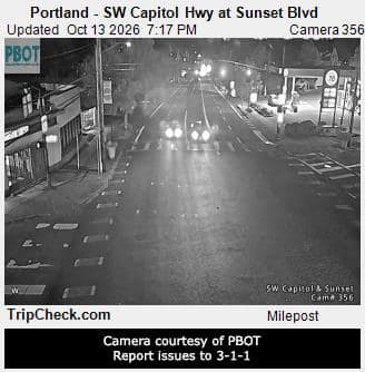 Portland - SW Capitol Hwy at Sunset Blvd