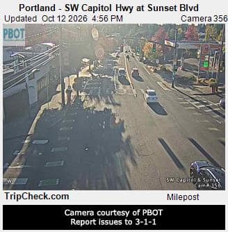 Portland - SW Capitol Hwy at Sunset Blvd