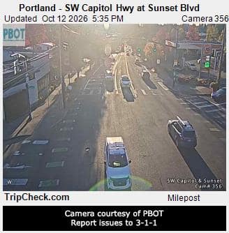 Portland - SW Capitol Hwy at Sunset Blvd
