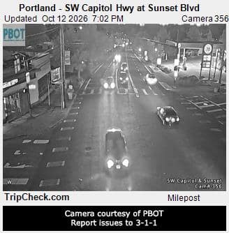 Portland - SW Capitol Hwy at Sunset Blvd