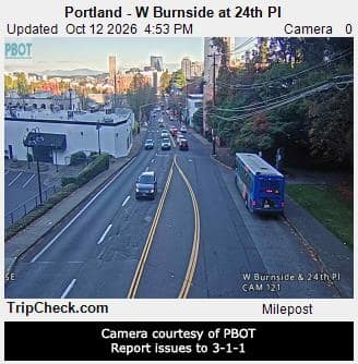 Portland - W Burnside at 24th Pl