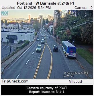 Portland - W Burnside at 24th Pl