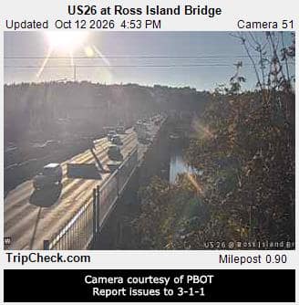 US 26 at Ross Island Bridge