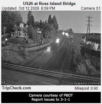 US 26 at Ross Island Bridge