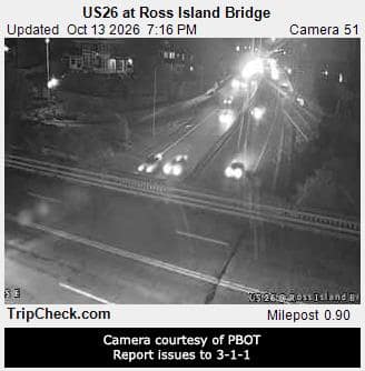US 26 at Ross Island Bridge