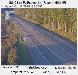 US101 at E. Beaver Ln (Beaver Hill) NB