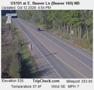 US101 at E. Beaver Ln (Beaver Hill) NB