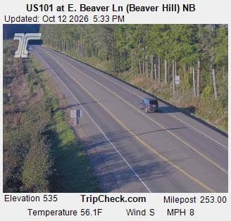 US101 at E. Beaver Ln (Beaver Hill) NB