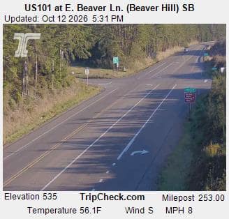 US101 at E. Beaver Ln. (Beaver Hill) SB