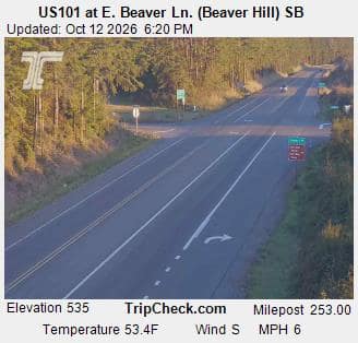 US101 at E. Beaver Ln. (Beaver Hill) SB