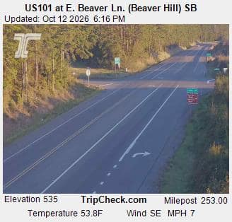 US101 at E. Beaver Ln. (Beaver Hill) SB