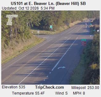 US101 at E. Beaver Ln. (Beaver Hill) SB