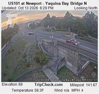 US101 at Newport - Yaquina Bay Bridge N