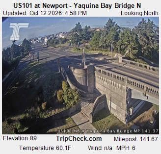 US101 at Newport - Yaquina Bay Bridge N