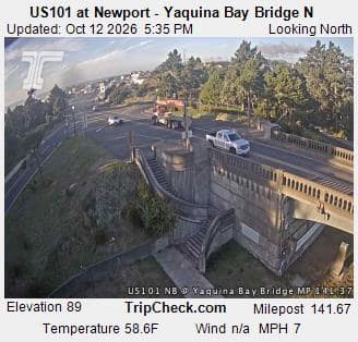 US101 at Newport - Yaquina Bay Bridge N