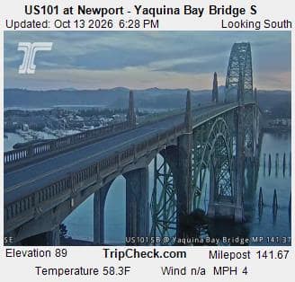 US101 at Newport - Yaquina Bay Bridge S