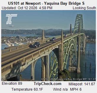 US101 at Newport - Yaquina Bay Bridge S