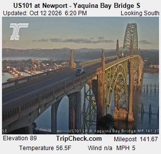 US101 at Newport - Yaquina Bay Bridge S